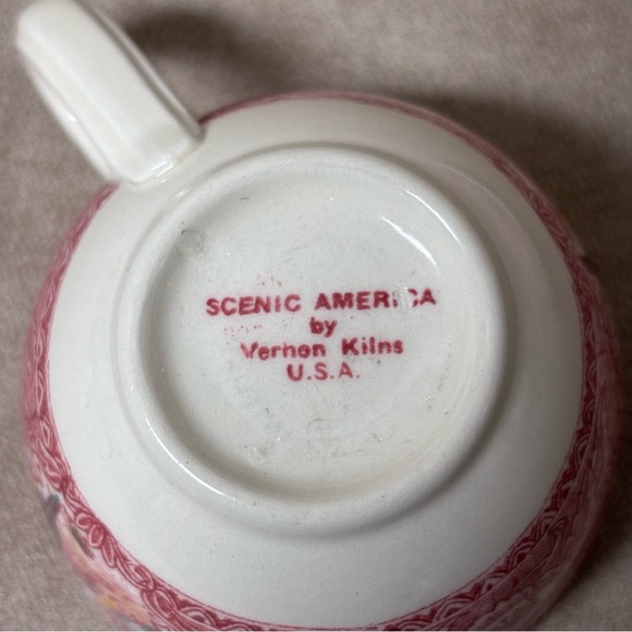 Rock of Ages Carisbad Caverns By Vernon Kilns U.S.A.-Cup & Saucer - Picture 6 of 7